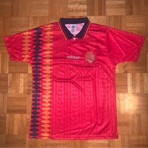 Adidas Spain World Cup Retro Soccer Jersey
